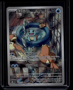Pokemon TCG Squirtle 148/142 Stellar Crown Illustration Rare NM - Image 1