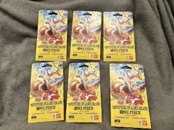 One Piece: OP15-EB04 Adventure On Kami’s Island Sleeved Booster Packs (6) - Image 1