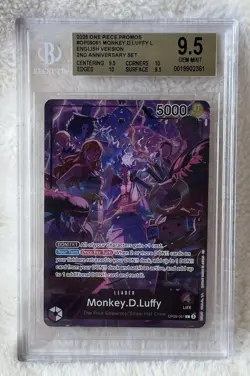 One Piece Monkey.D.Luffy 2nd Anniversary Set OP09-061 BGS 9.5 GEM MINT - Image 1