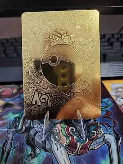 Pikachu Mega Lucario Cosplay Foil Metal Pokemon Card Gift Fan Art Collectible - Image 2