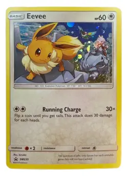 Eevee - SM235 - SM Black Star Promo Holo Pokemon Card - NM/VLP - Image 1