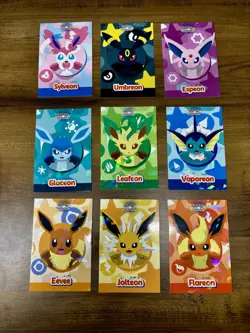 Pokemon Let's Go Eevee Card Database - Eeveelutions - circle - Image 1