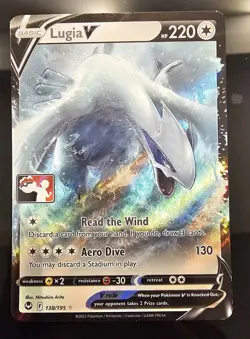 Pokemon Prize Pack Series Cards #138/195 Ultra Rare,Holo Lugia V - Image 1