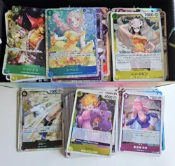 One Piece TCG Bulk Japanese Card Lot, All Rare & SRs, Many Different Sets, Boa - Image 1