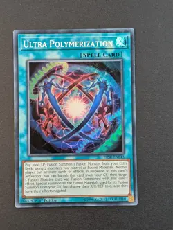 Yugioh TCG Card - 1x Ultra Polymerization - HISU-EN043 - Super Rare - NM 1st Ed - Image 1