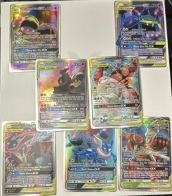 Pokemon TAG TEAM GX Holo Card Lot - Muk, Machamp, Greninja, Zoroark - Image 1