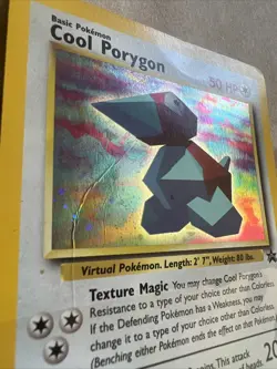 Cool Porygon 15/53 WOTC Promo Holo HP Creased & Damage Pokemon Card READ - Image 2