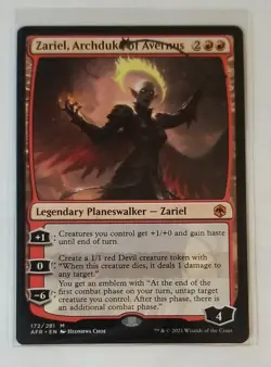 MTG Zariel, Archduke of Avernus Adventures in the Forgotten Realms 172/281 - Image 1