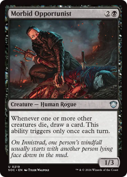 Morbid Opportunist - 219 - SOC - Near Mint - MTG - Image 1