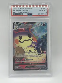 Pokemon Mimikyu VMAX PSA 10 Gem Mint💎 TG17/TG30 Brilliant Stars Trainer Gallery - Image 4