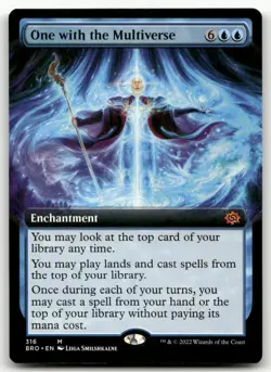 One with the Multiverse (Extended Art) #316 (NM) Brothers' War BRO Magic MTG - Image 1