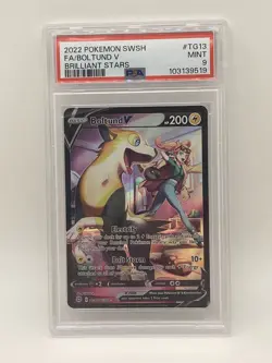 Pokemon Boltund V PSA 9 MINT TG13/TG30 Brilliant Stars Full Art Trainer Gallery - Image 3