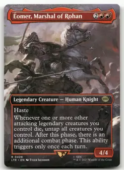 Eomer, Marshal of Rohan (Borderless) #428 (NM) Lord of the Rings LTR Magic MTG - Image 1