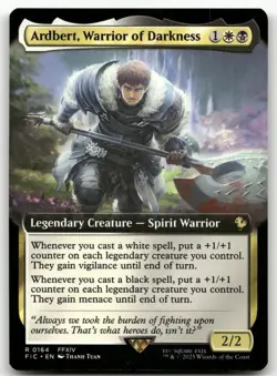 Ardbert, Warrior of Darkness (Extended Art) #164 NM Final Fantasy FIC Magic MTG - Image 1