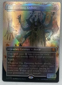 The Dawning Archaic Borderless 289 Secrets of Strixhaven Foil Borderless M NM... - Image 1