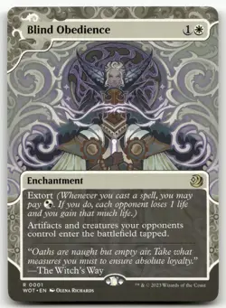 Blind Obedience #1 (NM) Wilds of Eldraine WOT Magic MTG - Image 1