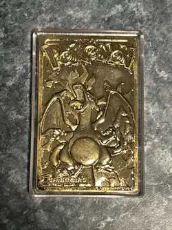 1999 Charizard Burger King POKEMON Special Edition 23K Gold Plated card - Image 1