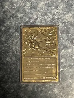1999 Charizard Burger King POKEMON Special Edition 23K Gold Plated card - Image 2
