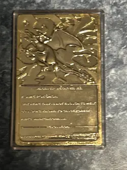 1999 Charizard Burger King POKEMON Special Edition 23K Gold Plated card - Image 3