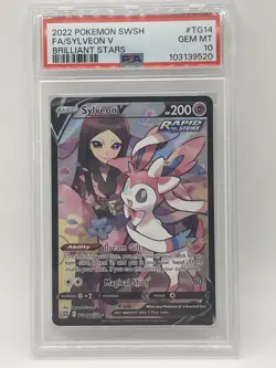 Pokemon Sylveon V PSA 10 GEM MINT 💎 TG14/TG30 Brilliant Stars TG14 Full Art - Image 2