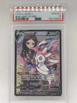 Pokemon Sylveon V PSA 10 GEM MINT 💎 TG14/TG30 Brilliant Stars TG14 Full Art - Image 3