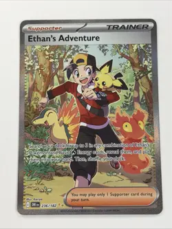 Pokemon Ethan's Adventure Full Art Holo Trainer Sv10 Destined Rivals 236/182 - Image 1