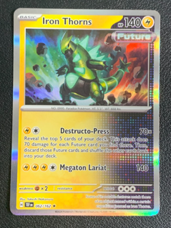 Iron Thorns 062/162 Temporal Forces Holo Rare Pokemon TCG Card NM - Image 1