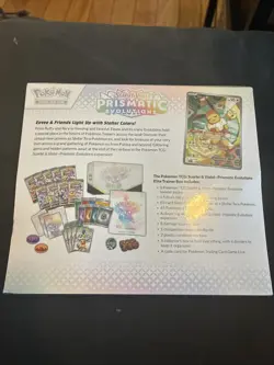 Pokemon Scarlet & Violet Prismatic Evolutions ETB TCG DAMAGE BOX STILL SEALED - Image 3