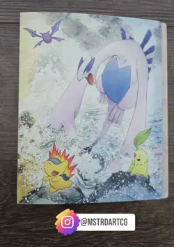2009 Japanese Pokemon Center HeartGold & SoulSilver Lugia Ho-Oh 4-pocket Binder - Image 1