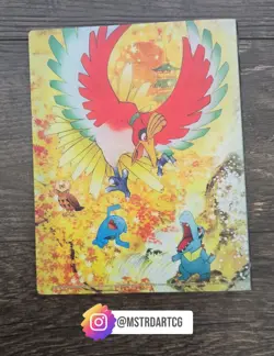 2009 Japanese Pokemon Center HeartGold & SoulSilver Lugia Ho-Oh 4-pocket Binder - Image 3