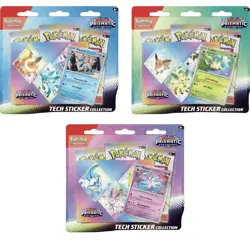 Pokemon SV8.5 Prismatic Evolutions -Set of 3- Tech Sticker Collection - Image 1