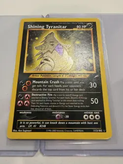 Shining Tyranitar 113/105 Neo Destiny Holo Pokemon - Image 2