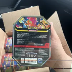 Pokemon TCG Mega Charizard X and Y EX Tins Box of X6 Factory Sealed✅🚚 - Image 3