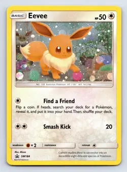 Eevee - (Cosmos Holo) SM184 Holo Promo Sun & Moon Promo Pokemon Near Mint - Image 1