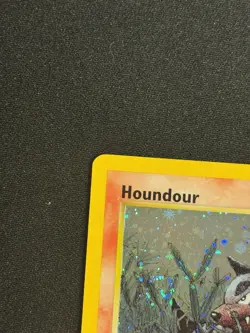 Pokemon Houndour 5/75 1st Edition Holo LP Neo Discovery 2002 WOTC PERFECT SWIRL - Image 2