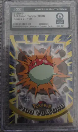 CGC Guinness World Record 1/1 Voltorb Pokemon Topps 2000 Series 2 - 100 - Image 1