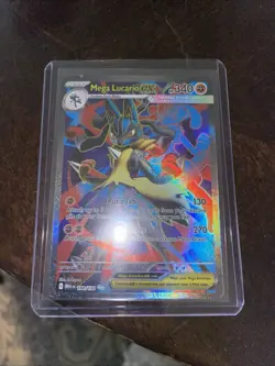 Pokemon TCG Holo Ultra Rare Full Art Mega Lucario EX 160/132 - Image 1