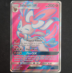 Pokemon TCG Sylveon GX Ultra Rare Full Art Holo 140/145 SM Guardians Rising - Image 1
