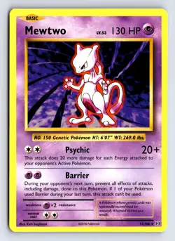 Mewtwo 51/108 Rare Evolutions Pokemon Near Mint - Image 1