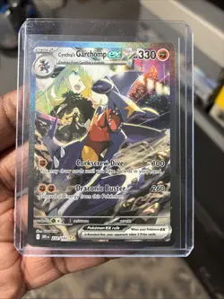 Pokemon TCG Cynthia's Garchomp SIR EX 232/182 Destined Rivals - Image 1
