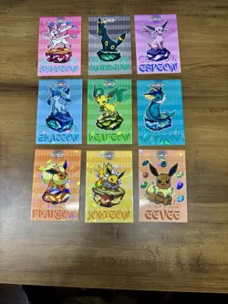 Pokemon Let's Go Eevee Database Peru Gem Set Eeveelutions Full Set US Seller - Image 1