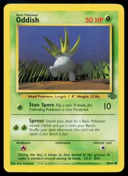 Oddish 58/64 C Jungle Pokemon Unlimited MP - Image 1