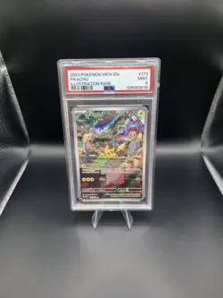 Pokemon Pikachu Illustration Rare Holo PSA 9 173/165 Scarlet & Violet 151 - Image 1