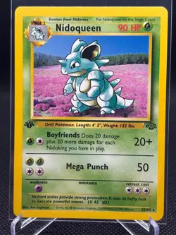 Nidoqueen 23/64 Jungle Regular Non Holo 1st Edition Pokemon WOTC - Image 1
