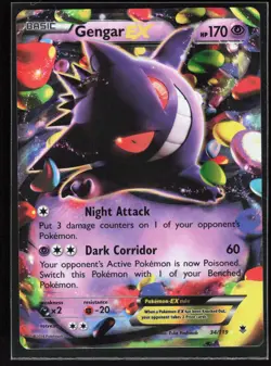 Pokemon TCG Gengar EX #34/119 XY - Phantom Forces - Image 1