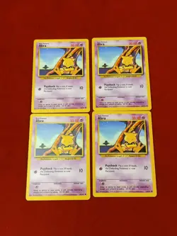 (4) ABRA 43/102 COMMON BASE SET 1999 UNLIMITED POKEMON LP - Image 1