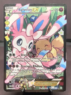 Pokemon TCG Sylveon EX RC32/RC32 Radiant Collection Full Art Holo Rare 2016 - Image 1