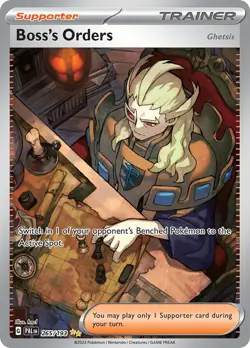 Boss's Orders - 265/193 - Paldea Evolved - NM - Pokemon - Read Desc. - Image 1