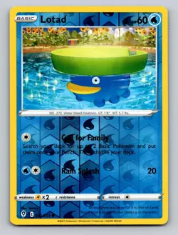 Lotad 032/203 Common Evolving Skies Pokemon Reverse Holo LP - Image 1