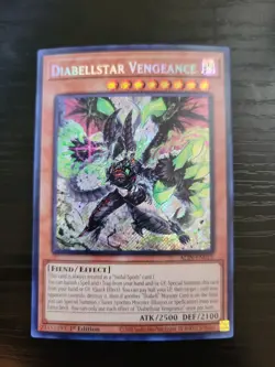 YuGiOh Diabellstar Vengeance Secret Rare 1st Edition ALIN-EN011 - Image 1